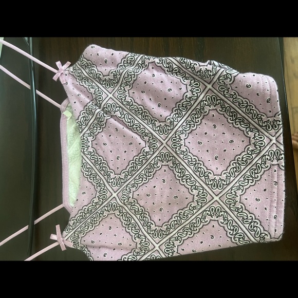 PACSUN purple bandana bow tank - Picture 2 of 3